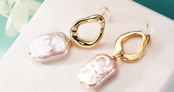 Handmade Jewelry Baroque Pearl Earrings