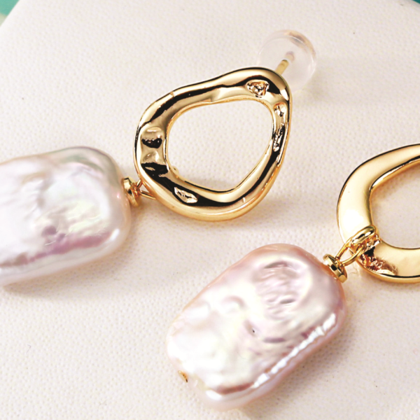 Handmade Jewelry Baroque Pearl Earrings